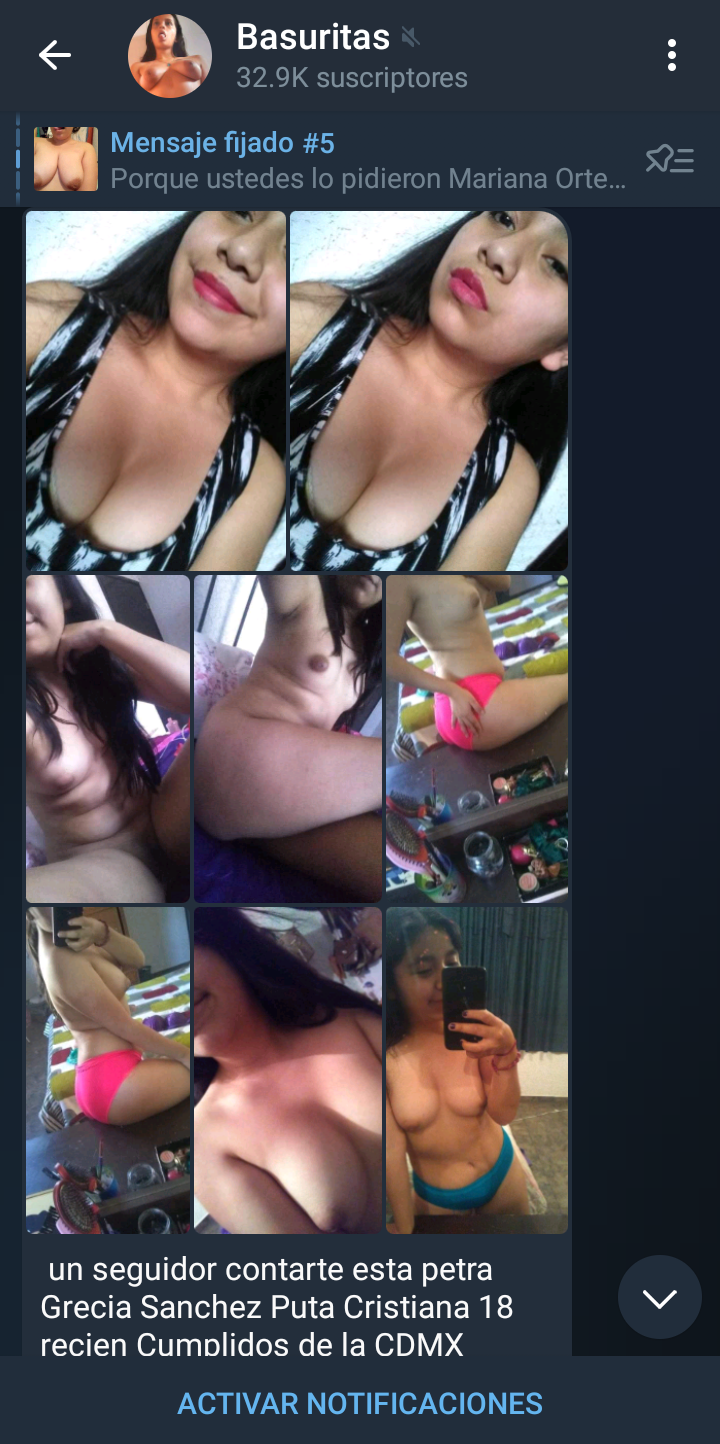 Fotos Porno de Adolescentes de Grecia Sanchez, funada en Internet